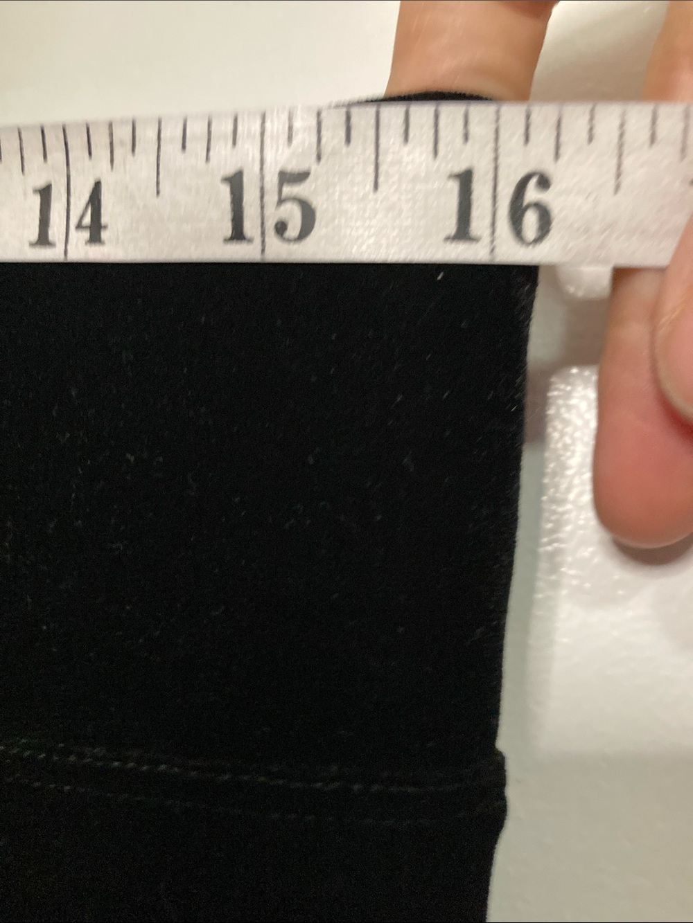 Black Velvet Leggings for Women - Sleek Everyday Stretch - Picture 5 of 7